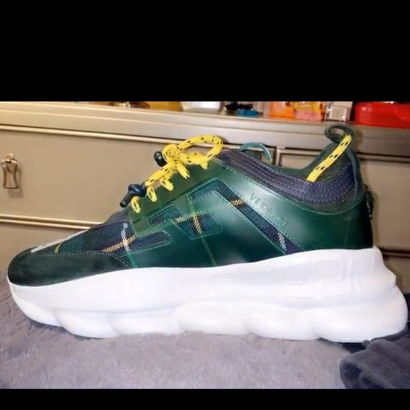 mens versace chain reaction sneakers